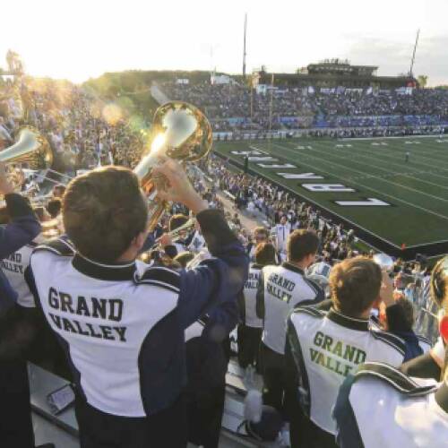 Retired Engineering Professor Steps Down as "Voice of the Laker Marching Band"